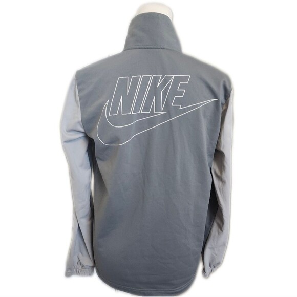 Nike 2-toned Gray Full-Zip Long Sleeved Lightweight Jacket, XL (Boys) - Picture 3 of 6